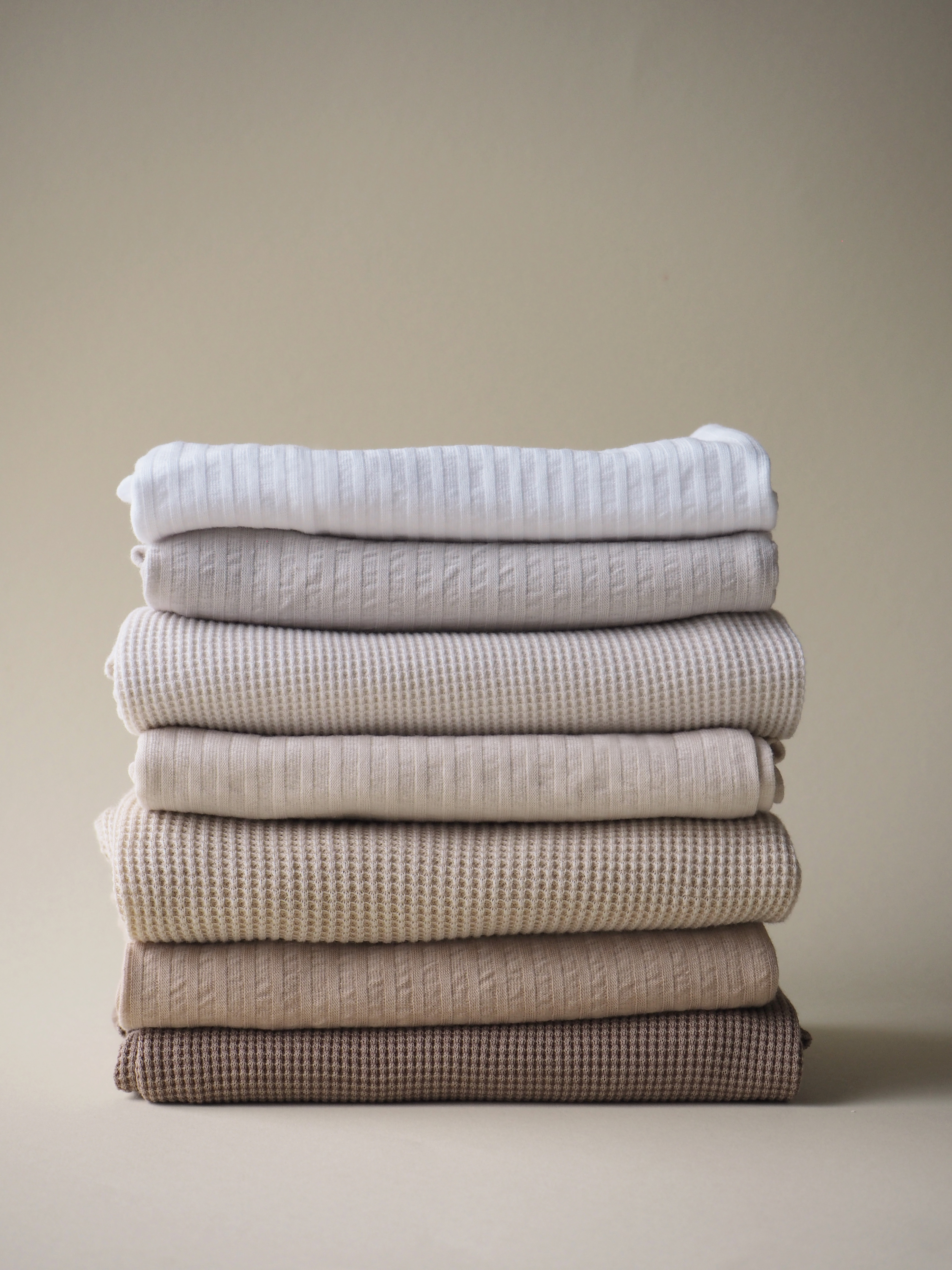 Stack Lodger muslin cloths in beautiful neutral colors
